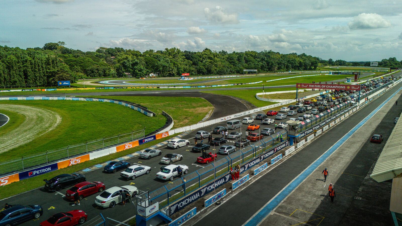 Aerial view of Clark International Speedway